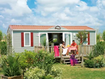 Mietunterkunft - Budget 2 Zimmer - 28M² - Terrasse - Camping LE CHATEAU