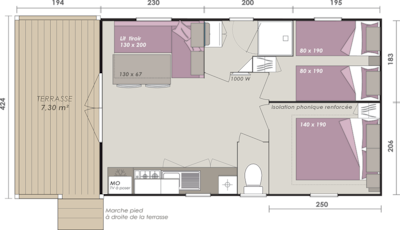27m² 2-bedroom cottage - Premium — 8