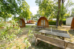 Accommodation - Chalet Without Toilet Blocks - CAMPING LES VIOLETTES