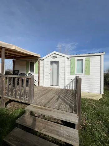 Mietunterkunft - Mobilheim 3 Violettes 28M² 2 Zimmer + Tv + Klimaanlage - CAMPING LES VIOLETTES