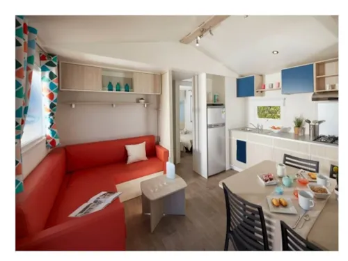 Mietunterkunft - Cottage Prestige Famille Clim - 35 M² - 3 Zimmer - 6/8 Men - Klimaanlage & Plancha - image n°1 - Camping La Résidence d'Eté