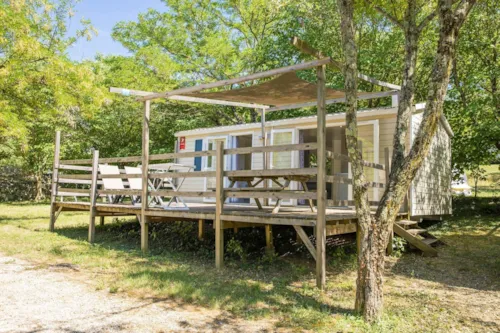 Location - Cottage Premium Clim - 29 M² - 2 Chambres – 4/6 Pers - Climatisation & Plancha - image n°2 - Camping La Résidence d'Eté