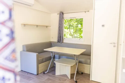 Location - Cottage Premium Clim - 29 M² - 2 Chambres – 4/6 Pers - Climatisation & Plancha - image n°7 - Camping La Résidence d'Eté
