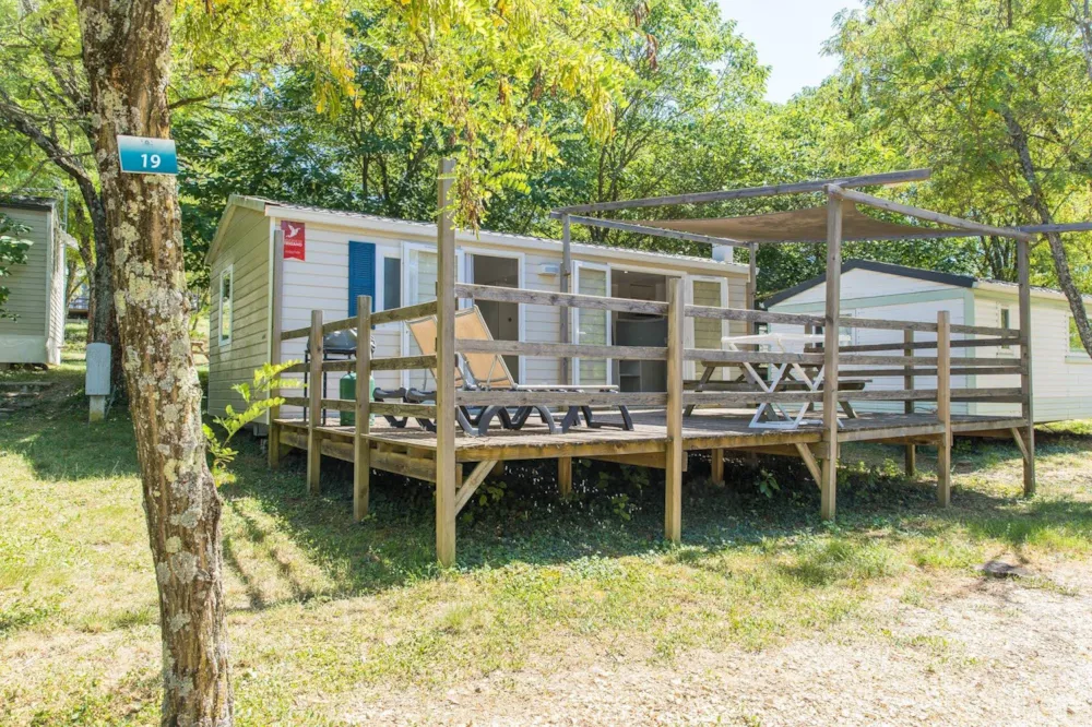 Accommodation - Cottage Premium Clim - 29 M² - 2 Chambres – 4/6 Pers - Air-Conditioned & Plancha - image n°9 - Camping La Résidence d'Eté