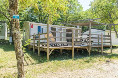 Location - Cottage Premium Clim - 29 M² - 2 Chambres – 4/6 Pers - Climatisation & Plancha - image n°9 - Camping La Résidence d'Eté