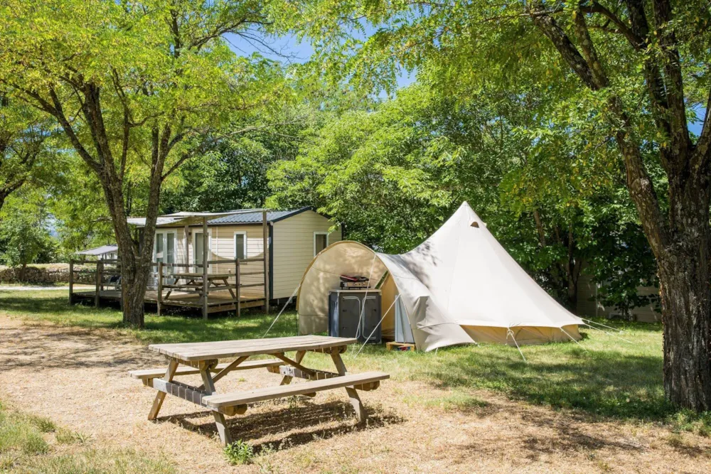 Accommodation - Tente Tipi Aménagée – 4 Pers - image n°5 - Camping La Résidence d'Eté