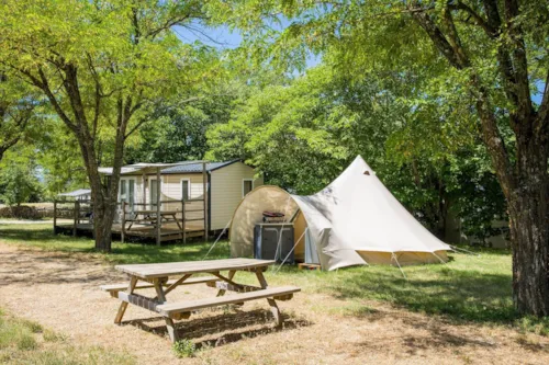 Accommodation - Tente Tipi Aménagée – 4 Pers - image n°5 - Camping La Résidence d'Eté