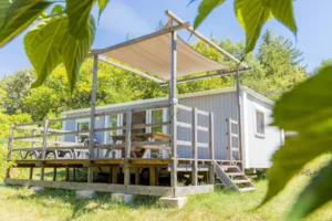  - Prestige Cottage with AC – 34 m² – 2 bedrooms – Sleeps 6 – air conditioning and griddle - Camping La Résidence d'Eté