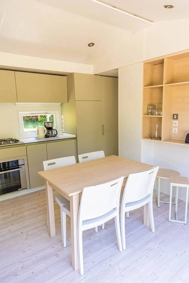 Mietunterkunft - Cottage Prestige Clim- 34 M² – 2 Chambres – 6 Pers - Climatisation Et Plancha - image n°3 - Camping La Résidence d'Eté