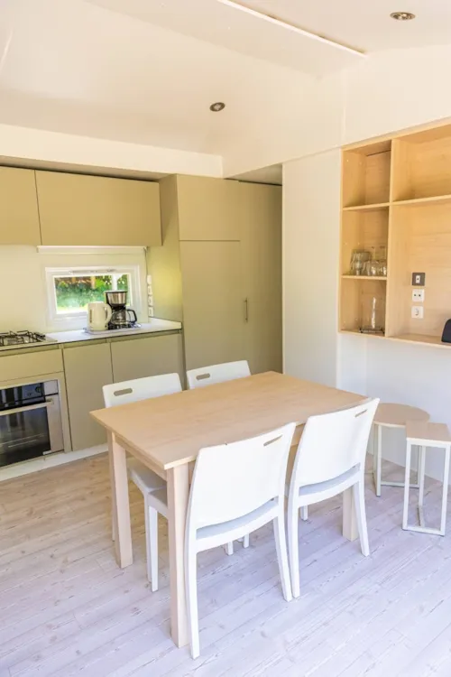 Mietunterkunft - Cottage Prestige Clim – 34 M² – 2 Schlafzimmer – 6 Personen – Klimaanlage Und Plancha - image n°3 - Camping La Résidence d'Eté