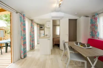 Mietunterkunft - Mobilheim Sun Top Tv 27M² - Capfun - Camping les Huttes