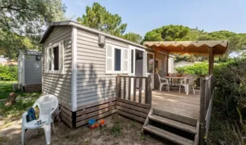 Mietunterkunft - Mobilheim Classic | 20M² | 2 Schlafzimmer | Hochterrasse - - Camping Marvilla Parks - La Palmeraie