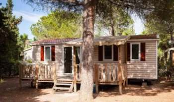 Mietunterkunft - Mobilheim Classic Xl | 34M² | 3 Schlafzimmer | Hochterrasse - - Camping Marvilla Parks - La Palmeraie