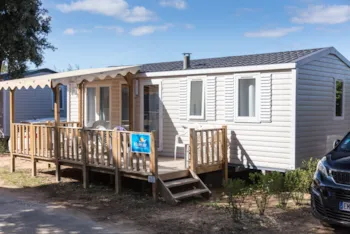 Mietunterkunft - Mobilheim Comfort 32M² - 3 Schlafzimmer - Klimaanlage - Überdachte Terrasse - - Camping Marvilla Parks - Les Sablines