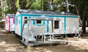 Mietunterkunft - Mobilheim Classic | 27M² | Klimaanlage | 2 Schlafzimmer | Einfache Terrasse - - Camping Marvilla Parks - Le Val de Durance