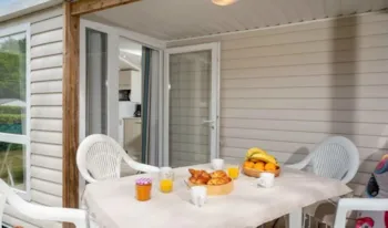 Mietunterkunft - Mobilheim Premium | 26M² | Klimaanlage | 2 Schlafzimmer | Einfache Terrasse - - Camping Marvilla Parks - Le Val de Durance
