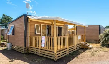Mietunterkunft - Mobilheim Premium Exclusive | 31M² | Klimaanlage + Wifi + Tv | 2 Schlafzimmer | Lounge Terrasse - - Camping Marvilla Parks - Le Val de Durance