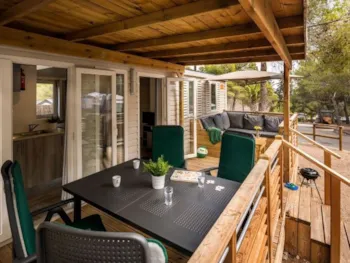 Mietunterkunft - Premium Exclusive Lounge 28M² - 2 Bedrooms - Air Conditionning - Camping Marvilla Parks - La Presqu'Ile de Saint Mandrier