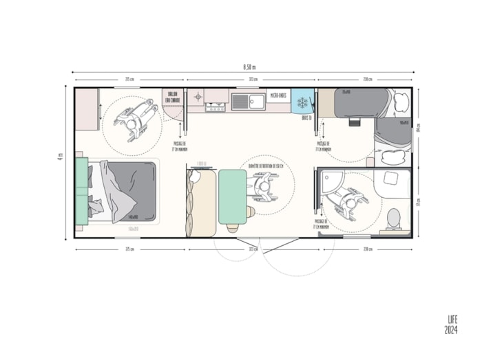 Mobil Home Ciela Confort Pmr - 2 Chambres