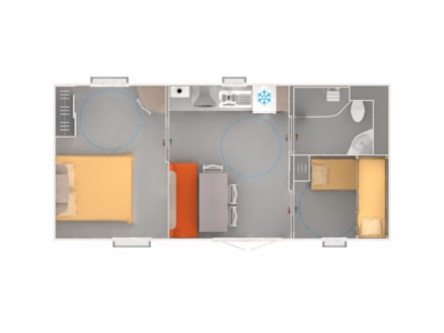 Mobile-Home wheelchair friendly (2 bedrooms)