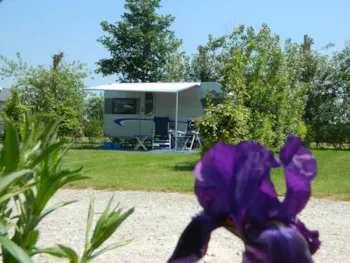 Stellplatz - Stellplatz Confort: Wagen + Zelt Oder Wohnwagen + Strom - Camping Le Champ Neuf