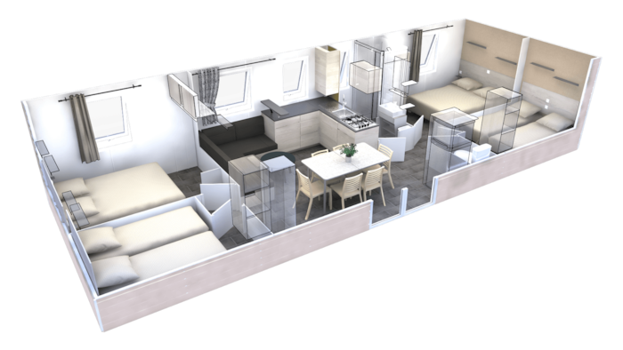 Mobil-Home (4 Chambres)