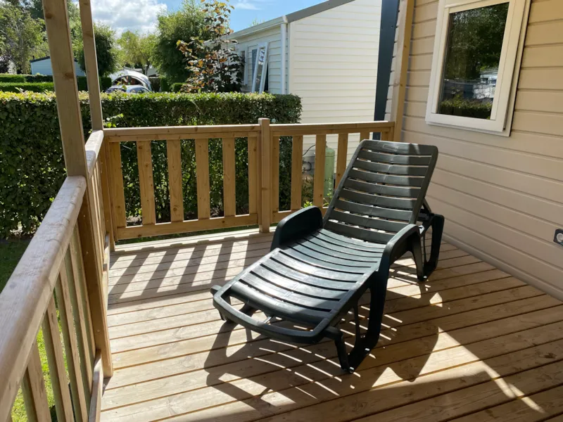 Mobil-Home (2 Chambres) Avec Lave Vaisselle, 2 Sdb Et Terrasse Couverte