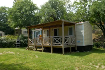 Mietunterkunft - Maxicaravan Elba (8M X 3M) Klimaanlage - Camping La Rocca