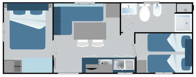 Maxicaravan New Rocca (8M X 3M) Avec Climatisation