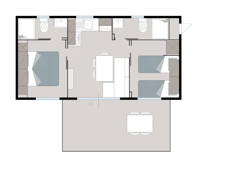 Maxicaravan Pisenze (7.7M X 4M) With A.C.