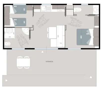 Maxicaravan Comfort (8.3M X 4M) With A.C. (New 2025)