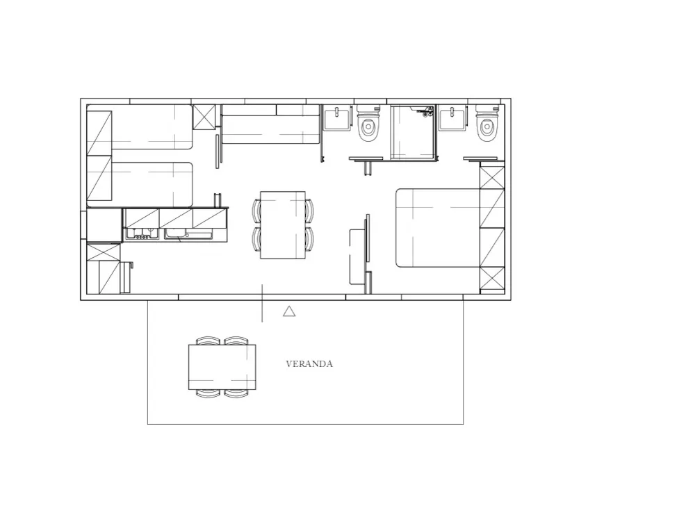 Location - Maxicaravan Primula (7,7M X 3,6M) With A.C. (New 2026) - Camping La Rocca