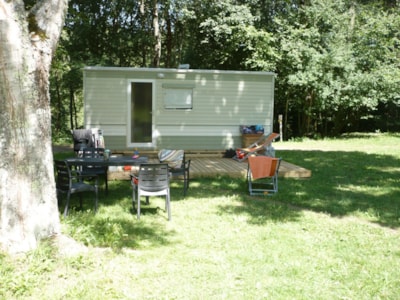 Mobil home Tilleul Eco (2 adults + 2 children) - 2 bedrooms + terrace 12.50m² + no sanitary facilities — 1