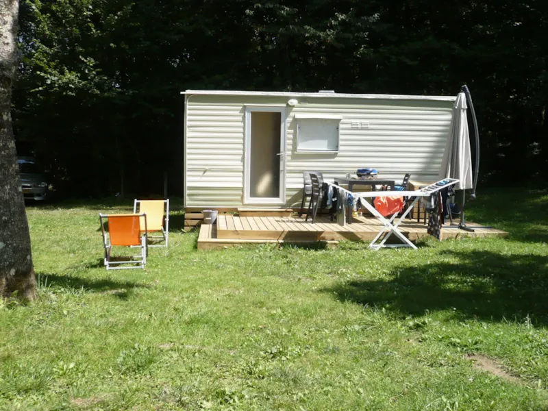 Mobil Home Tilleul Eco - 2 Chambres Sans Sanitaire + Terrasse 12.50M²