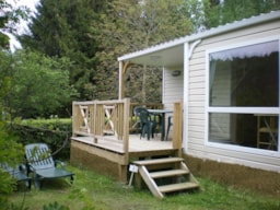 Mietunterkunft - Fougères Mobilheim Loggia - Camping Les Fougères - Le Domaine du Marais