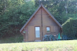 Location - Fougères Chalet Sancy (Avec Mezzanine) - Camping Les Fougères - Le Domaine du Marais