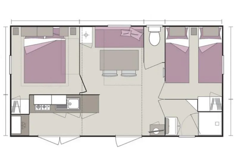 Sunelia Confort Premium 2 Chambres 27M²