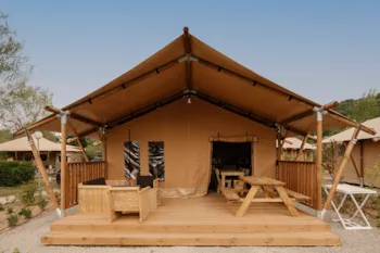 Mietunterkunft - Riverlodge 3 Zimmer 49M² - Camping Sunêlia L'Hippocampe