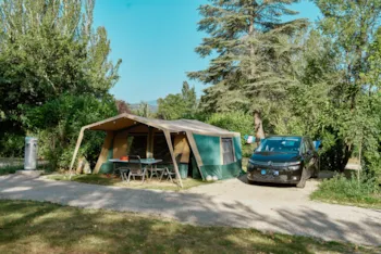 Stellplatz - Komfortstellplatz 100M² Chateau Arnoux - Camping Sunêlia L'Hippocampe