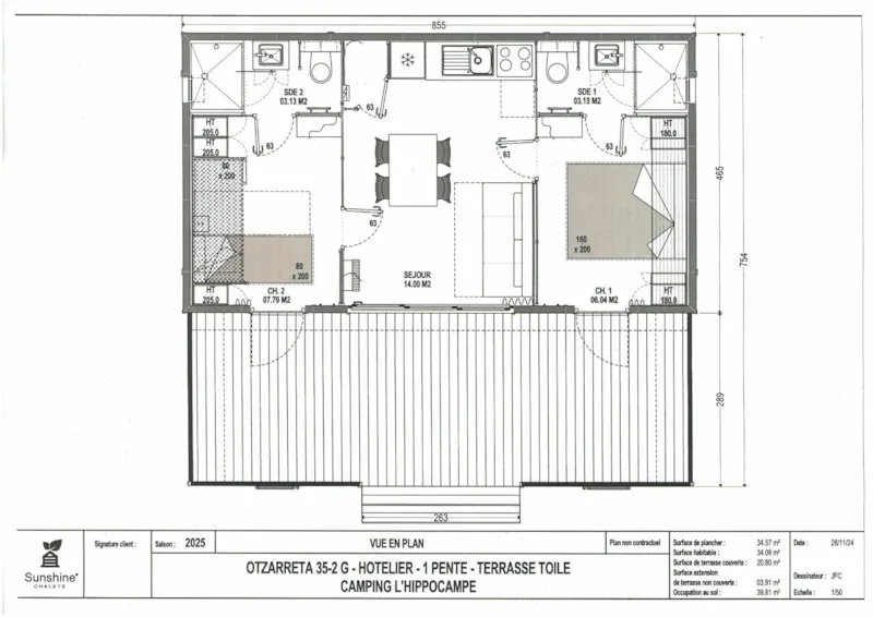 Sunelia Luxe Chalet 2 Chambres 35M²