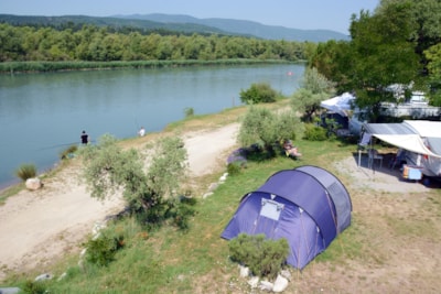 Confort pitch 130 m², lakeside — 2