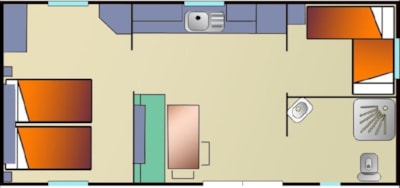Loisir Confort 2 bedrooms 32m² - adapted to the people with reduced mobility — 4