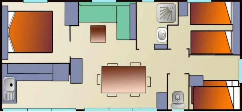 Loisir Confort 3 Chambres 32M²