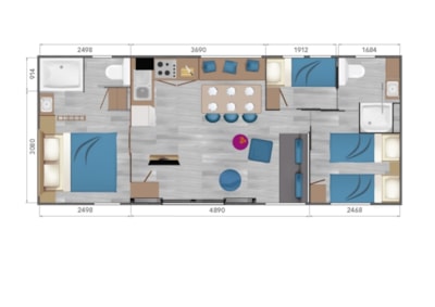 Sunelia Luxe Taos 3 bedrooms 40m² — 9
