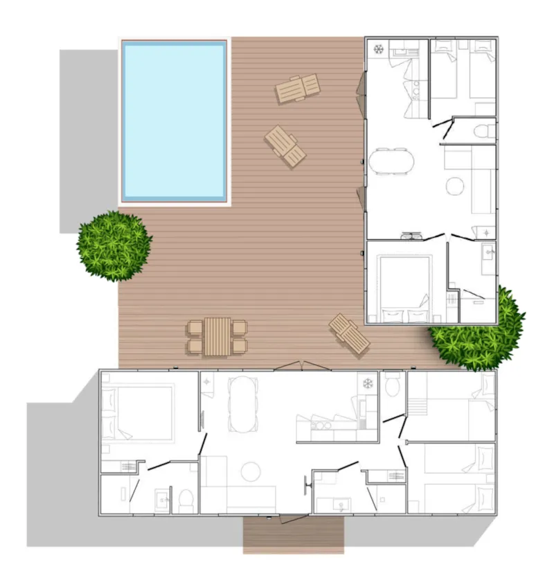 Sunêlia Luxe Cigogne 5 Chambres 72M²