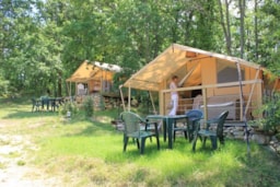 Accommodation - Tent Lodges Wood With Panoramic View New 2024 - Domaine Les Pastourels