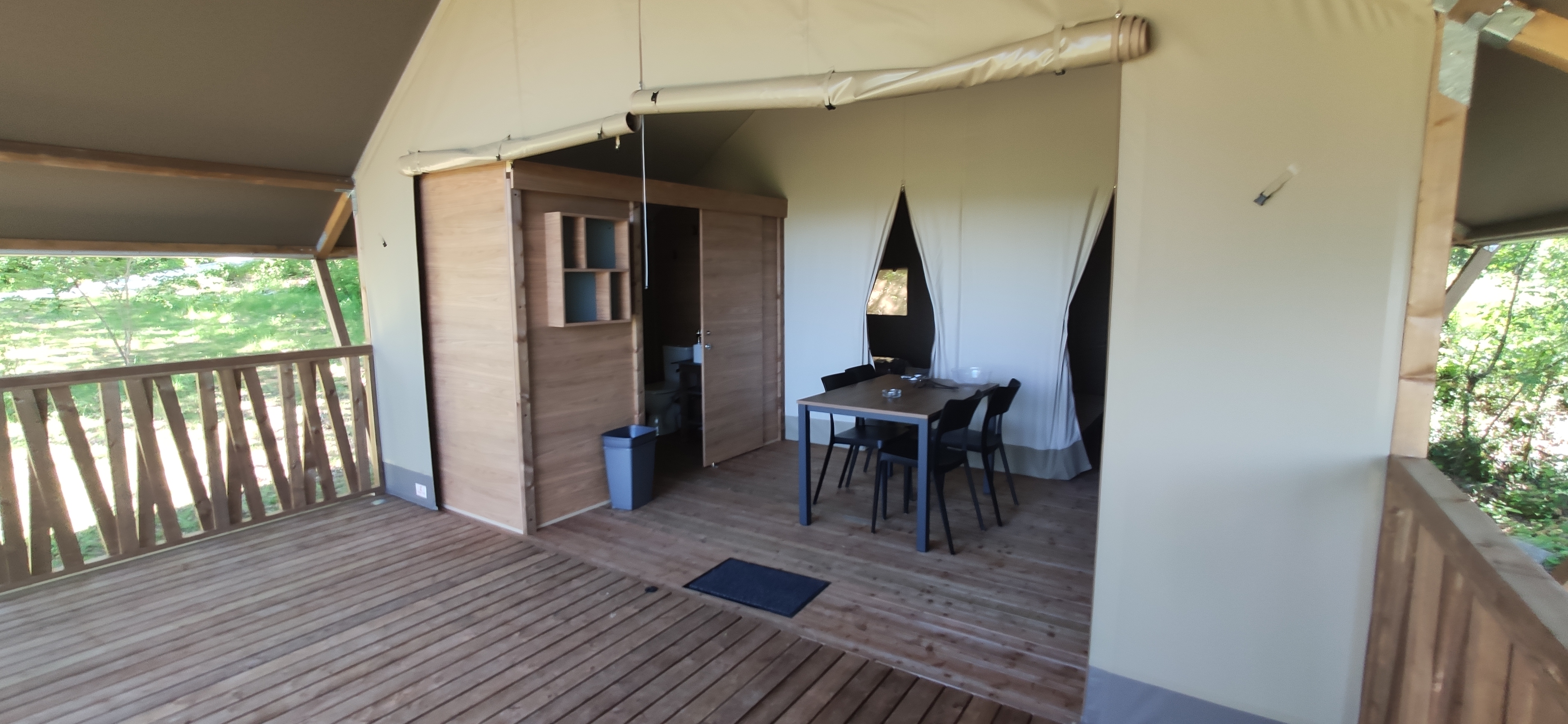 Accommodation - Tent Lodges Wood With Panoramic View New 2024 - Domaine Les Pastourels