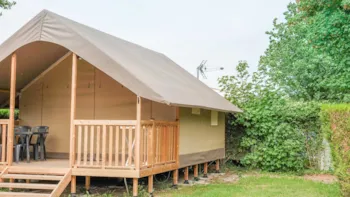 Mietunterkunft - Zelt Lodge - Camping Les 3 Sablières