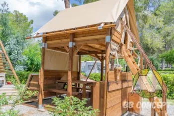Mietunterkunft - Biwak-Hütte - Camping Les 3 Sablières