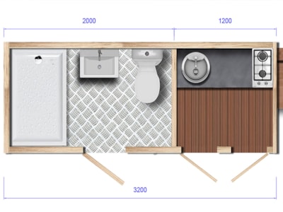 Premium Package with private facilities + kitchen